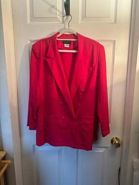 Shannon fuchsia/pinkDouble Breasted Blazer Jacket size 15/16